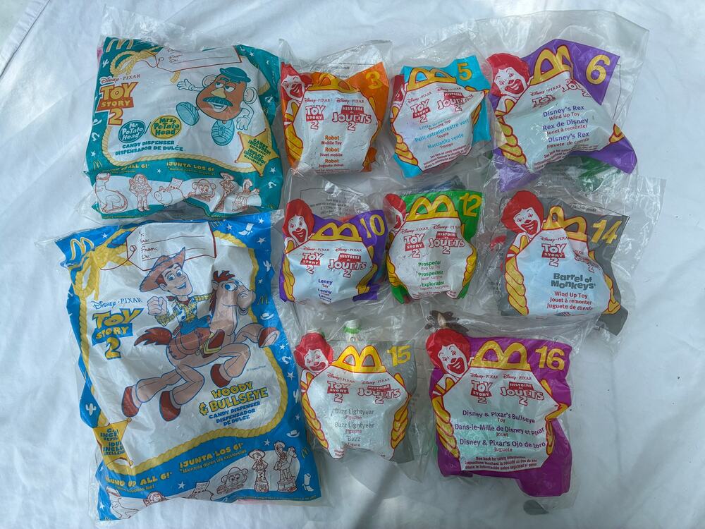 McDonalds Disney Happy Meal Toys - Toy Story 2 Lot of 10 Vintage 1999 SEALED